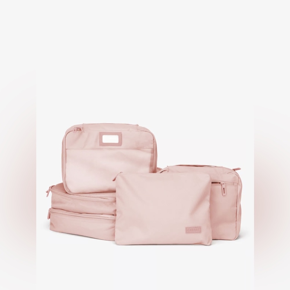 Calpak 5-piece Packing Cube Set in Pink Sand